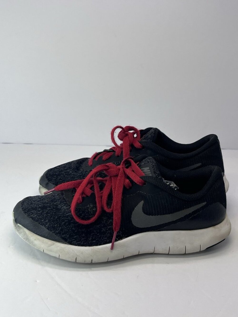 NIKE 5.5Y {917932-002} Dark Gray/NEON Lightweight running/sneakers 2017